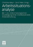 Arbeitssituationsanalyse - Einband